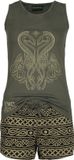 The Lord Of The Rings Rohan Pyjama Vrouwen Meerkleurig Katoen 3XL