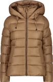 CMP Donsjas met capuchon en 3D-effect voor dames - Polyester - Maat S - Bruin