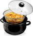 NAVA Panneau émaillé avec panier pour friture - 4 litres