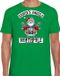 Bellatio Decorations Santas Angels Northpole Groen Kerstshirt voor Heren - Maat S