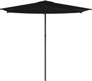 vidaXL Tuinparasol rechthoekig 2,7 x 2,7 m polyester zwart