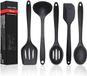 DAILY KISN Siliconen Keukengerei Set - Zwart - 5 Stuks