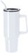 Merkloos / Sans marque STANFORD Warmhoudbeker/thermosbeker STANFORD - zeer grote koffiebeker - RVS - wit - 1200 ml - Reisbeker/tumbler beker