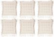 Atmosphera Coussin de chaise Macrame - 6x - Ivoire - 40 x 40 x 5 cm