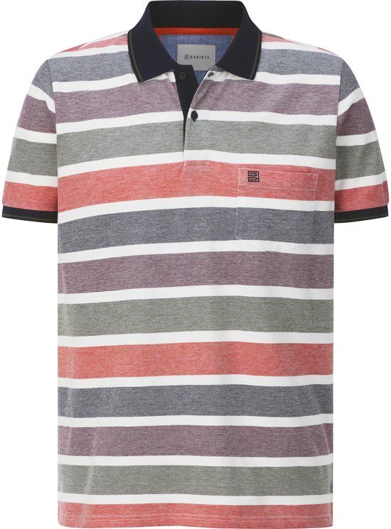 Babista heren Poloshirt - 48/50 - oranje - Plus Size