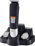 Eldom All-in-One Oplaadbare Tondeuse Mannen - Trimmer - Baardtrimmer - Baardtrimmer Mannen - USB Oplaadbaar - Ruis Onderdrukking - Stainless Steel - Cadeau -Zwart / Zilver