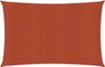 vidaXL Zonnezeil 160 g/m² 3x4,5 m HDPE Terracotta