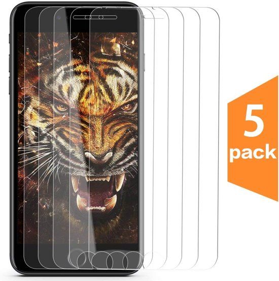 MK24 iPhone XS Max Screen Protector [5-Pack] Tempered Glas Screenprotector