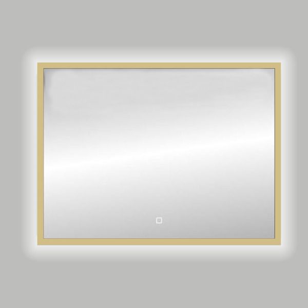 Nancy Isola LED spiegel 120x80cm aluminium mat goud 4010390