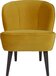 WOOOD Sara Armchair - Velvet - Ochre - 59x71x70 cm