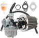Kit carburateur avec filtre air-carburant - Compatible 50cc, 70cc, 90cc, 110cc et 125cc véhicules tout-terrain, karts et VTT. Accessoire pour go-karts. Résistant à la poussière et à la saleté. Facile à installer