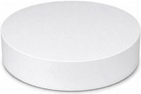 Bellatio Design Piepschuim vormen - cirkel - 1x - D32,5 x 4 cm - styropor hobby / DIY vorm - basis knutselfiguren