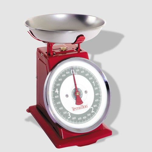 Terraillon Tradition 500 Retro Keukenweegschaal - Rood