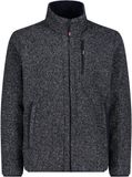CMP Licht gebreid vest van fleece met netstof