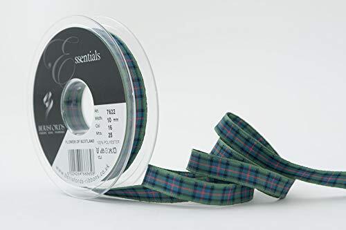 Berisfords Polyester Tartan, Bloem van Schotland, 10,4 x 10,4 x 1,6 cm