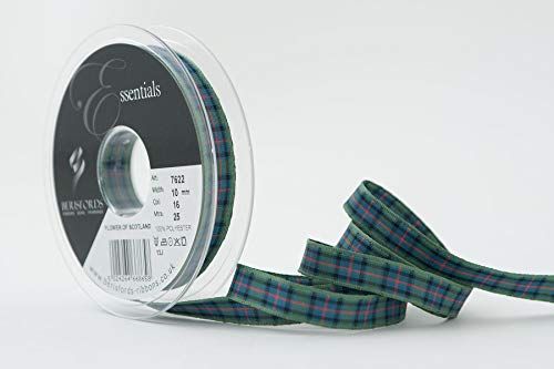 Berisfords Polyester Tartan, Bloem van Schotland, 10,4 x 10,4 x 1,6 cm, 5024264668658