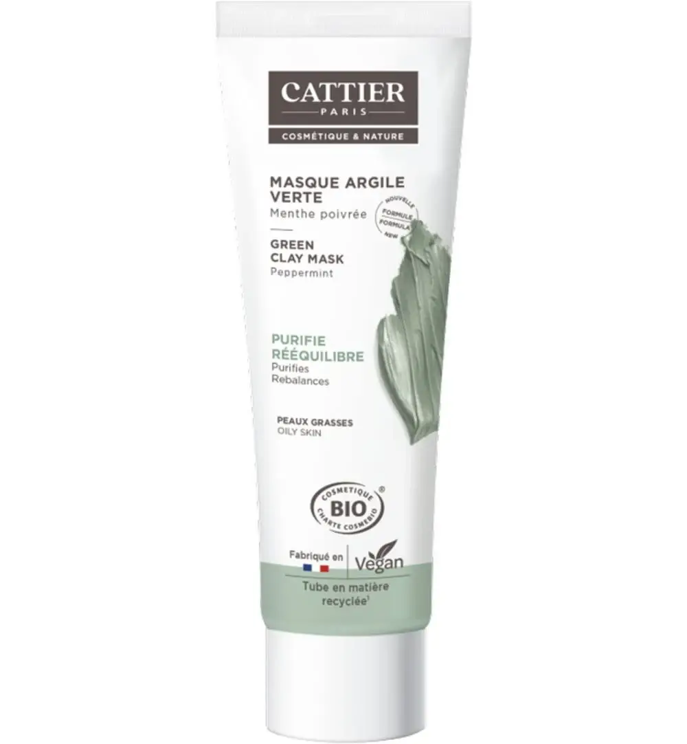 Cattier Groene Klei Masker munt (100 ml)