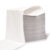 Wit Ophtourie Wit continu papier, continu papier, dubbel vel, kopieerpapier met trap, gevouwen, zigzag, afmetingen 240 mm x 279 mm (1500 vellen)