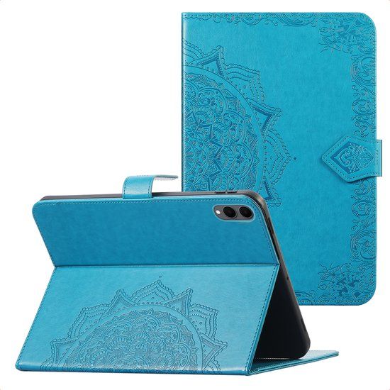 imoshion Tablet Hoes - Geschikt voor Samsung Galaxy Tab S11 Ultra - Mandala tablet Bookcase - Turquoise