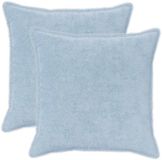 vidaXL - Kussensloop - 2 stuks - Lichtblauw - 60 x 60 cm