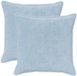 vidaXL - Kussensloop - 2 stuks - Lichtblauw - 60 x 60 cm