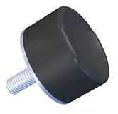 RS PRO Rubber trillingsdemper, buitendraad buffer M10, Ø 50mm x 45mm, 60 Shore A, verpakking van 2 stuks