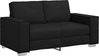 vidaXL Loveseat Kunstleer Zwart 160 cm