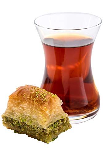 Topkapi - Grote Turkse theeglazen theeglas "Ajda" ~165 cc, set van 6, transparant