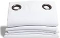 Moondream DecibelControl™ 3-in-1 Anti-Ruisgordijn | Geluidsisolatie | Thermo Winter+Zomer | 100% Verduisterend | Gepatenteerde Technologie | EU-fabricaat | Oogjes | Wit MC720 | 140B x 300L cm