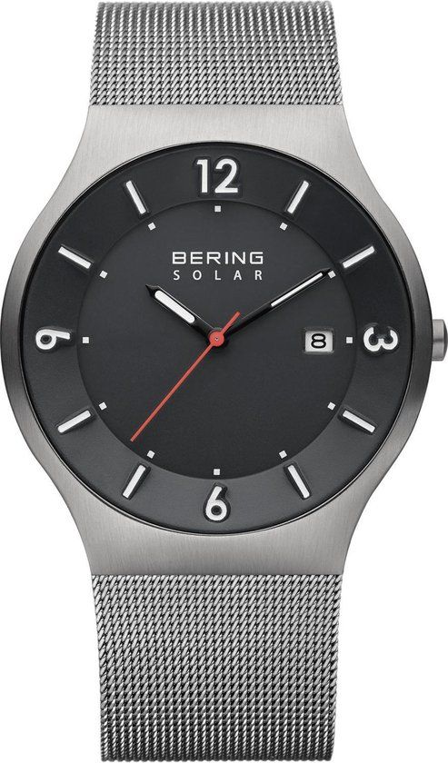 BERING 14440-077 - Solar Herenhorloge - Grijs - Ø 40 mm