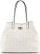 GUESS shopper Emelie Logo 2 in 1 Tote White Logo wit