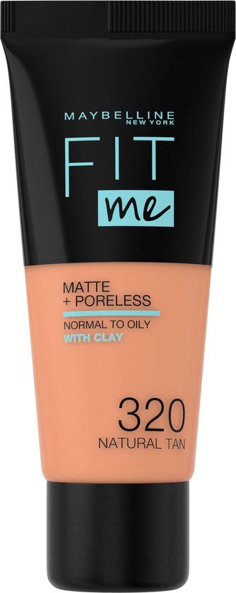 Maybelline Fit Me Matte + Poreless Foundation - 320 Natural Tan - 30ml