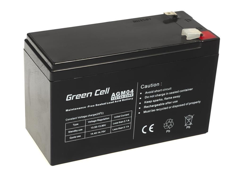 Green Cell AGM04 12V 7Ah VRLA AGM Accu
