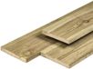 Merkloos Tuindeco Midden-Europees grenen tuinplank gedroogd, groen geimpregneerd, geschaafd 4rh 1,6 x 14,0 x 450 cm
