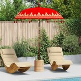 Maison Exclusive Parasol Balinais, rouge, 185 x 185 x 260 cm