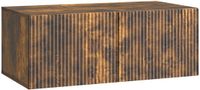 vidaXL Wandmontage TV-kast Gerookt eiken 78,5 x 41 x 30 cm