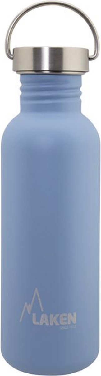 Laken RVS fles Basic Steel Bottle 750ml S/S Cap - Blauw blauw