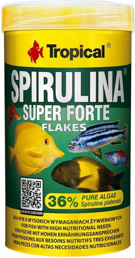 Tropical Vlokvoer spirulina 36% - 250 ml