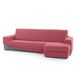 FAVERTI Overtrek voor chaise longue, kort hoekdeel rechts (voorgezien) | Model Novele | Super verstelbare chaise longue-overtrek in lichtfuchsia | kwaliteitsbescherming van jacquard-stof met