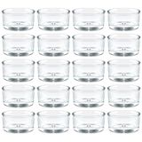 UPlama 36Pack 1 x 2 Inch Clear Glass Tealight Candle Holders, Use for Weddings Parties Dinner, Wedding Centerpieces and Home Decor