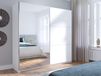 Arsenic Armoire ARSENIC 2 portes 151 cm blanc avec miroir