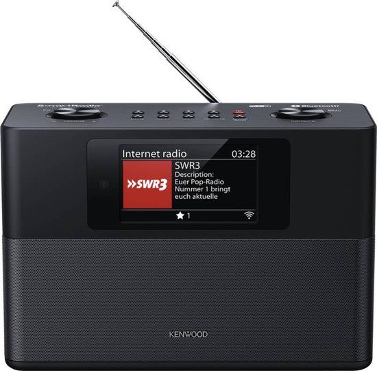 Kenwood CR-ST120 S Draagbare Smart Radio met DAB+, Internetradio & Bluetooth - Zwart