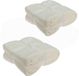 H&S Collection Fleece dekens/plaids - 2x - gebroken wit - 180 x 230 cm