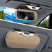 Lumehelbed Handels GmbH Porte-lunettes de soleil pour pare-soleil – Accessoire automobile – Pour camion et berline – Beige