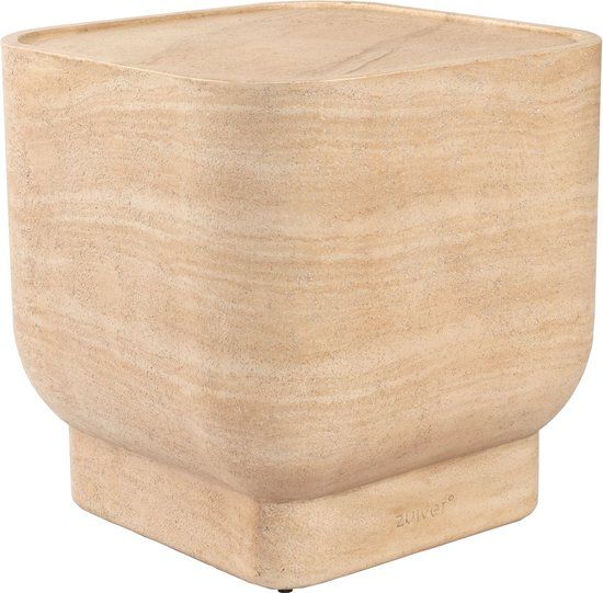 Zuiver Noble Bijzettafel Vierkant - Beige