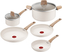 Tefal Cera Bright ON - 5-delige Pannenset - Beige - Keramisch - Inductie