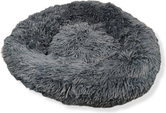 Jack and Vanilla Hondenkussen Donut - Donkergrijs - XS - Ø50cm