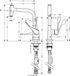 HansGrohe AXOR Citterio ééngreeps keukenkraan Select 230 met uittrekbare uitloop Brushed Nickel, 39861820