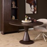 Merkloos / Sans marque Starfurn Eettafel Lima Bruin 150x150x76 cm