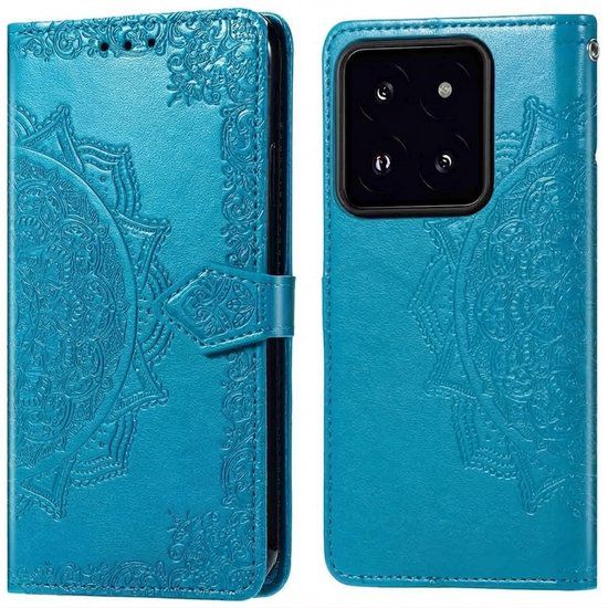 imoshion Hoesje - Geschikt voor Xiaomi 14T Pro - Mandala Bookcase - Turquoise